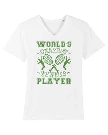 World'S Okayest Tennis Player White