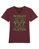 World'S Okayest Tennis Player Tricou mânecă scurtă guler V Bărbat Presenter