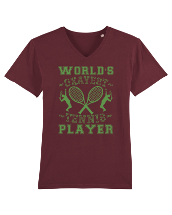 World'S Okayest Tennis Player Burgundy