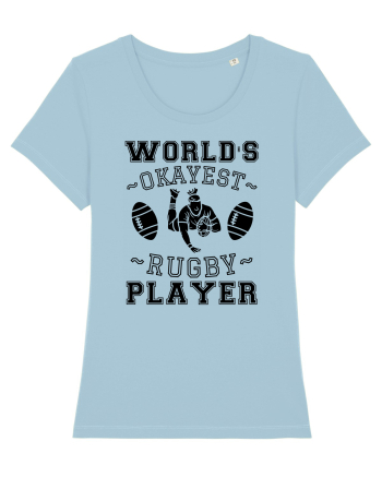 World'S Okayest Rugby Player Sky Blue