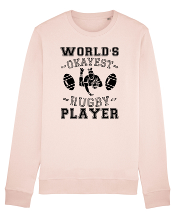 World'S Okayest Rugby Player Candy Pink