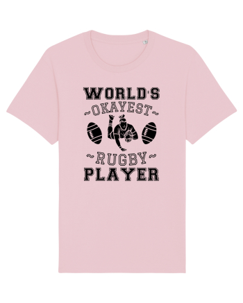 World'S Okayest Rugby Player Cotton Pink