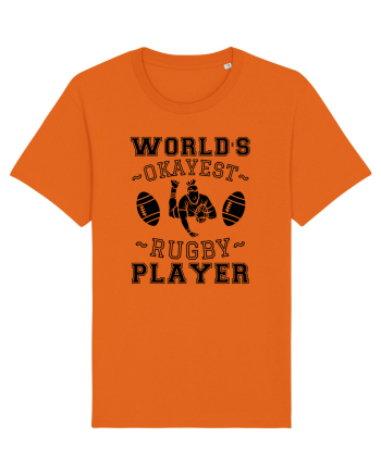 World'S Okayest Rugby Player Bright Orange