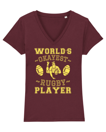 World'S Okayest Rugby Player Burgundy