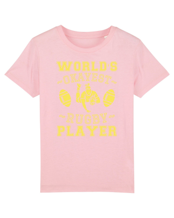World'S Okayest Rugby Player Cotton Pink