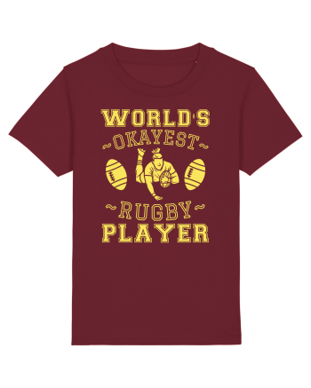 World'S Okayest Rugby Player Burgundy
