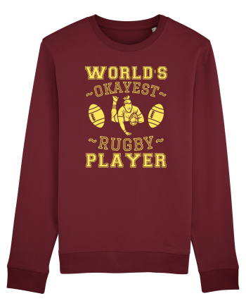 World'S Okayest Rugby Player Burgundy