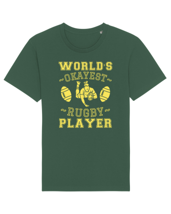World'S Okayest Rugby Player Bottle Green