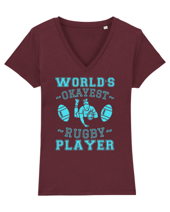 World'S Okayest Rugby Player Burgundy