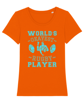 World'S Okayest Rugby Player Bright Orange