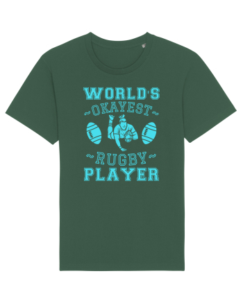 World'S Okayest Rugby Player Bottle Green