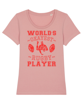 World'S Okayest Rugby Player Canyon Pink