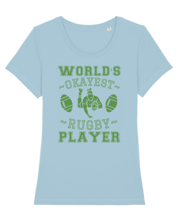 World'S Okayest Rugby Player Sky Blue