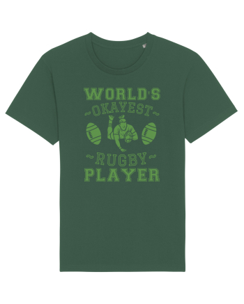 World'S Okayest Rugby Player Bottle Green