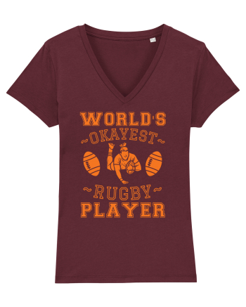 World'S Okayest Rugby Player Burgundy