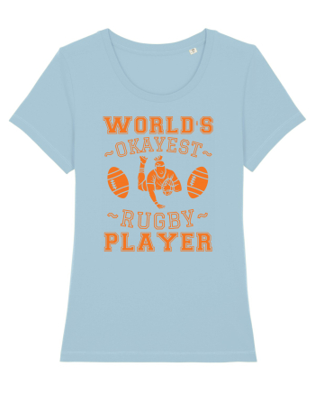 World'S Okayest Rugby Player Sky Blue