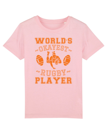 World'S Okayest Rugby Player Cotton Pink