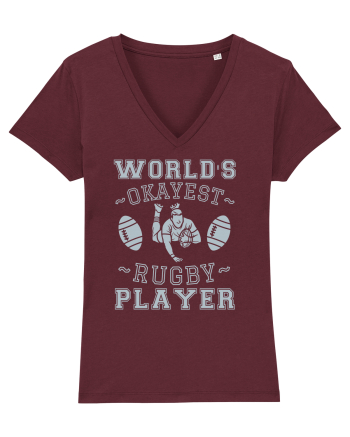 World'S Okayest Rugby Player Burgundy