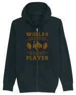 World'S Okayest Rugby Player Hanorac cu fermoar Unisex Connector