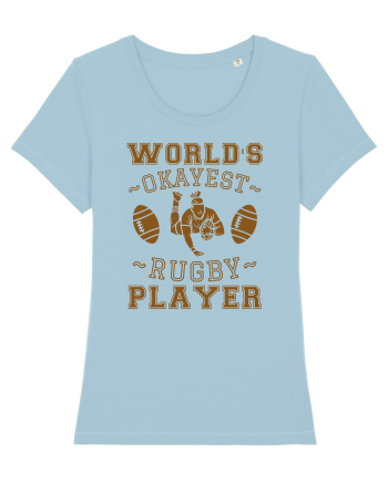 World'S Okayest Rugby Player Sky Blue