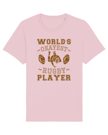 World'S Okayest Rugby Player Cotton Pink