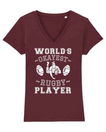 World'S Okayest Rugby Player Burgundy