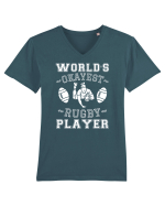 World'S Okayest Rugby Player Tricou mânecă scurtă guler V Bărbat Presenter