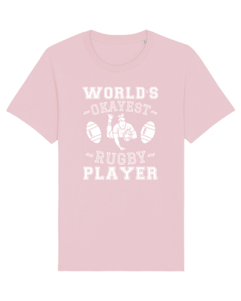 World'S Okayest Rugby Player Cotton Pink