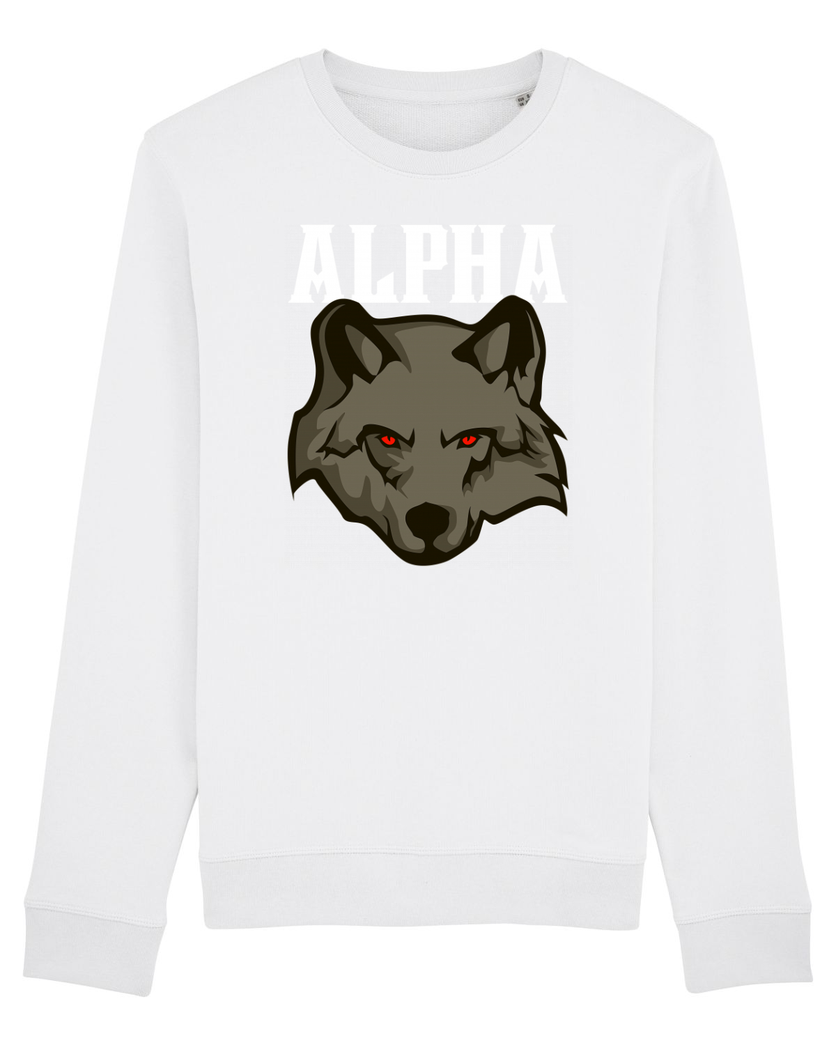 Bluză mânecă lungă Unisex Rise White