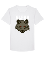 Alpha Wolf Tricou mânecă scurtă guler larg Bărbat Skater