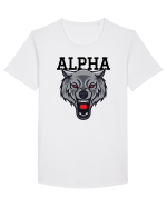 Alpha Wolf Tricou mânecă scurtă guler larg Bărbat Skater