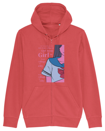Girl from Village Carmine Red