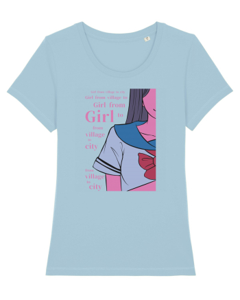 Girl from Village Sky Blue