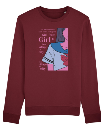 Girl from Village Burgundy