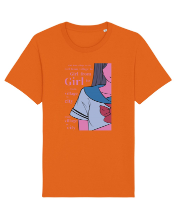 Girl from Village Bright Orange