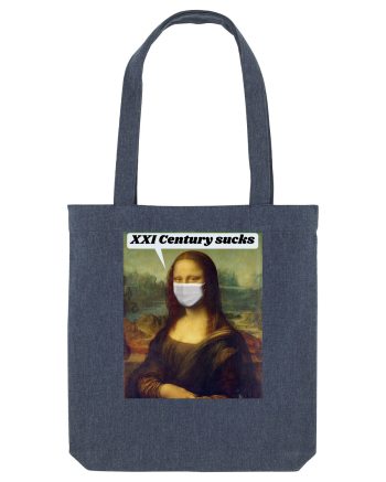 Funny Mona Lisa Midnight Blue