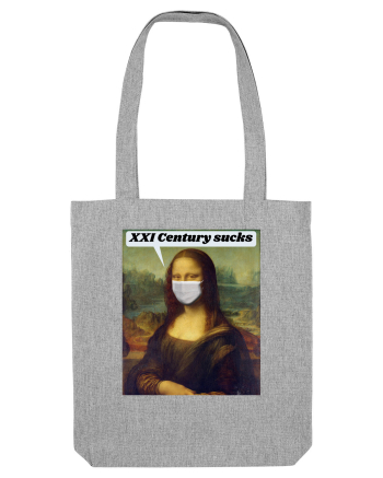 Funny Mona Lisa Heather Grey