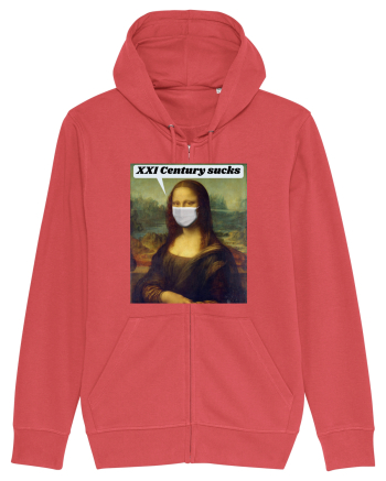 Funny Mona Lisa Carmine Red