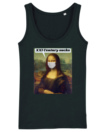Funny Mona Lisa Black