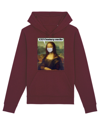 Funny Mona Lisa Burgundy