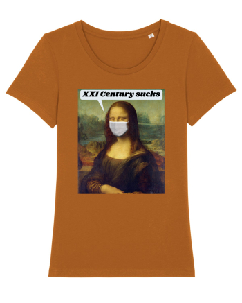 Funny Mona Lisa Roasted Orange