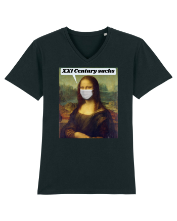 Funny Mona Lisa Black