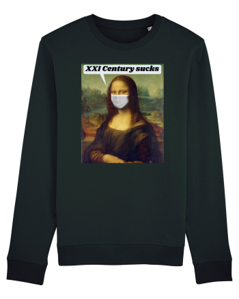Funny Mona Lisa Black