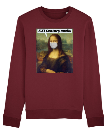 Funny Mona Lisa Burgundy