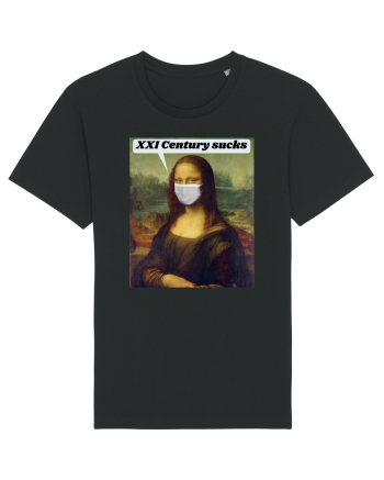 Funny Mona Lisa Black