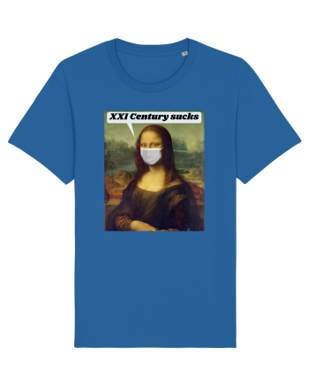 Funny Mona Lisa Royal Blue