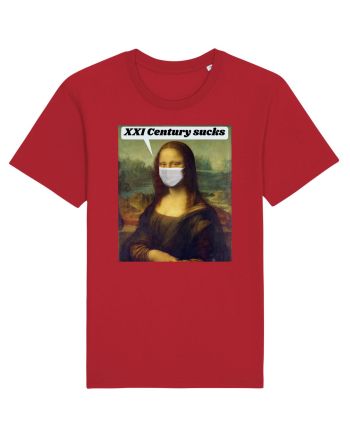 Funny Mona Lisa Red