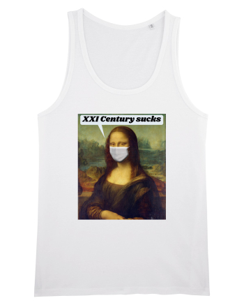 Funny Mona Lisa White