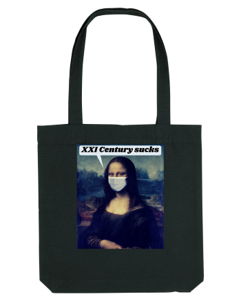 Funny Mona Lisa Black