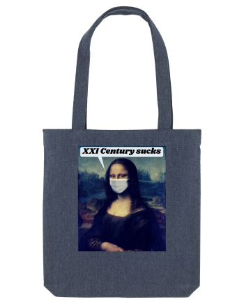 Funny Mona Lisa Midnight Blue